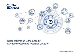 Other information to the Enea SA extended consolidated report for Q3 2015