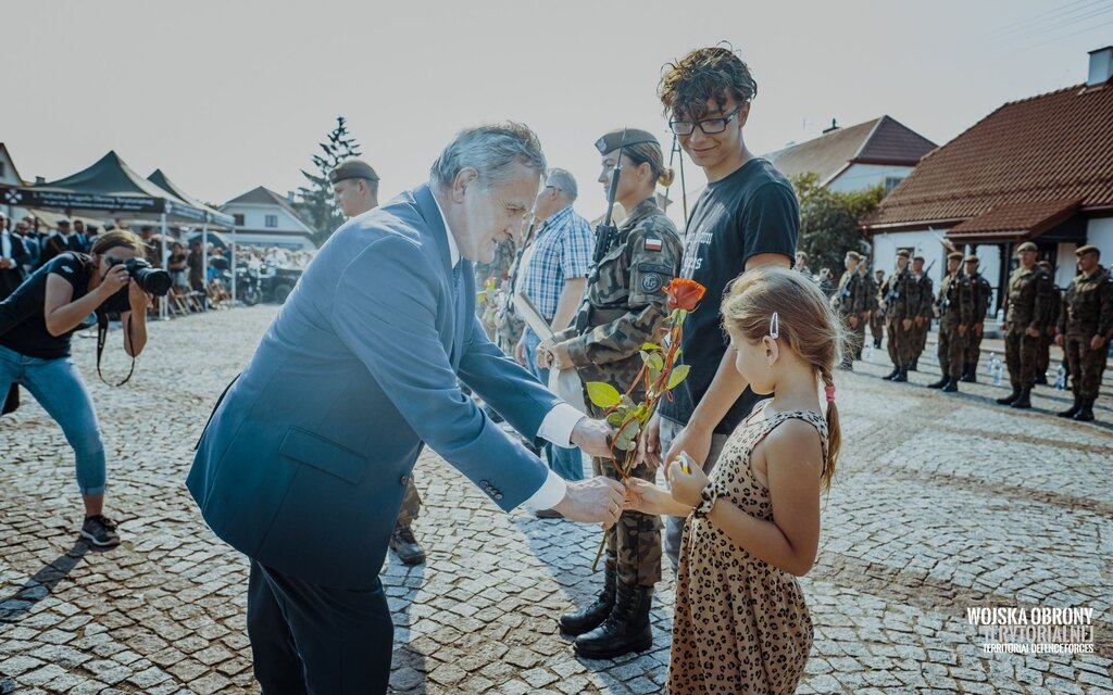 Przysięga wojskowa w Tykocinie