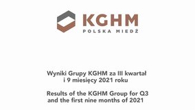 Results of the KGHM Group for 3Q 2021