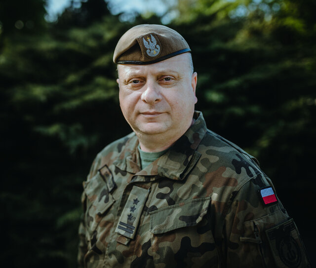 Szef Sztabu Dowództwa Wojsk Obrony Terytorialnej - pułkownik Zbigniew Targoński