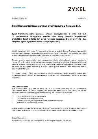 PR_Zyxel Communications z umową dystrybucyjną z firmą AB S.A..pdf