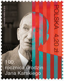 Poczta Polska wydaje znaczek z okazji setnej rocznicy urodzin Jana Karskiego