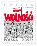 "Święto Wolności" na znaczkach Poczty Polskiej