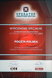 Poczta Polska z wyróżnieniem „Operator Logistyczny roku 2014”