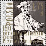 Kazimierz Przerwa-Tetmajer na znaczku pocztowym