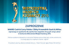 Spotkanie konkursowe - Mistrzostwa Młodych Kucharzy 2016