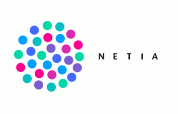 Statyczna, pozioma wersja logotypu Netii