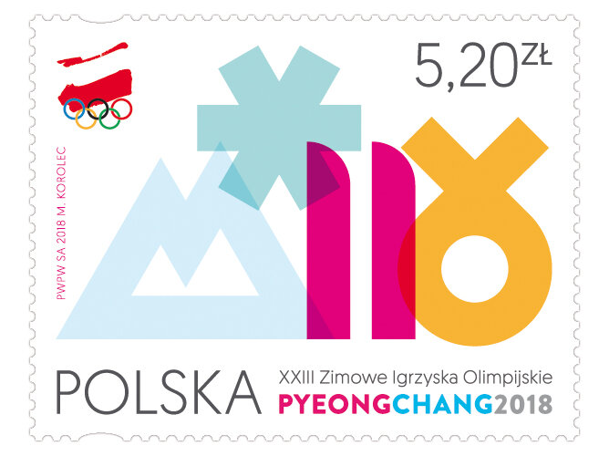 Poczta Polska: znaczki z okazji Igrzysk Olimpijskich w PyeongChang 2018    