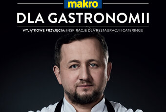 Wojciech Harapkiewicz na okładce „MAKRO dla gastronomii”