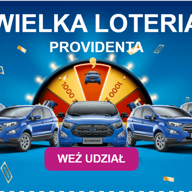 Wielka loteria Providenta – do wygrania 5 Fordów EcoSport i 500 x 1000 zł
