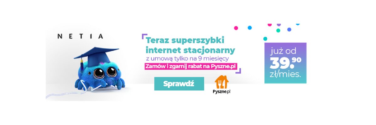 Netia: światłowodowy internet na 9 miesięcy (nie tylko) dla studentów