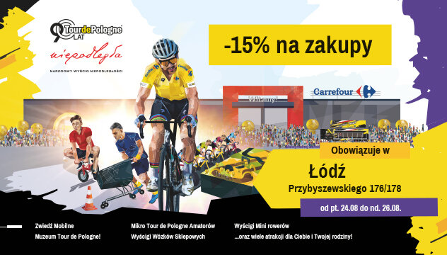 Carrefour Polska sponsorem głównym miasteczka kolarskiego Roadshow w Łodzi