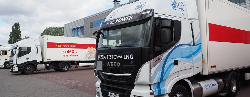 Poczta Polska rozpoczyna testy ekologicznego ciągnika siodłowego IVECO Stralis Natural Power o mocy 460 KM zasilanego gazem ziemnym