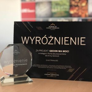 Generali wyróżnione w konkursie Power of Content Marketing Awards!