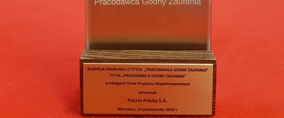 Poczta Polska firmą przyjazną niepełnosprawnym