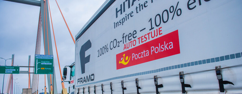 Poczta Polska i Żabka testują największą elektryczną ciężarówkę