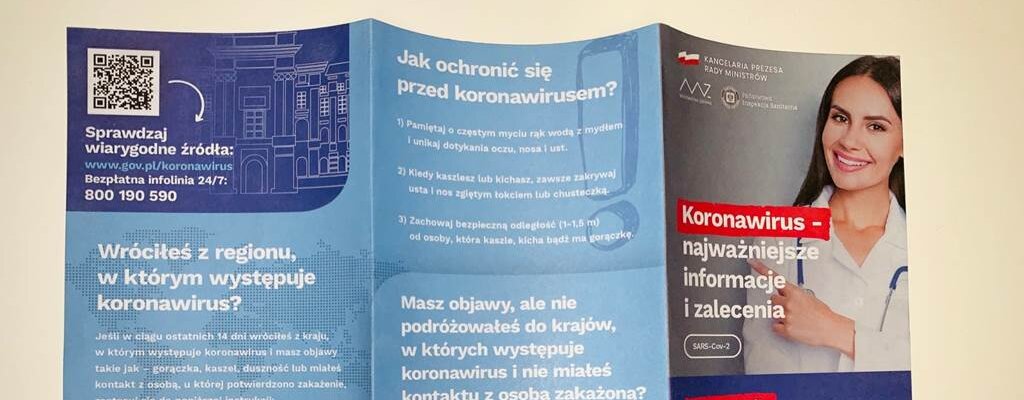 Poczta Polska dostarczy 15 mln ulotek dotyczących koronawirusa do wszystkich gospodarstw domowych w kraju