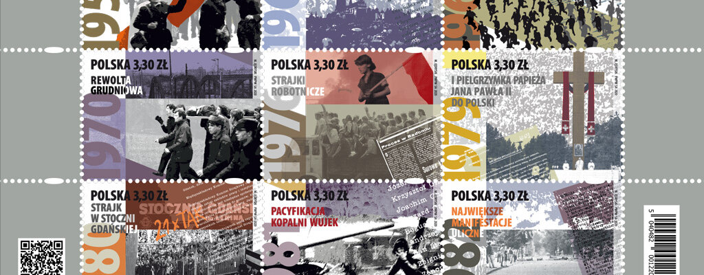 „Droga do wolności” na znaczkach Poczty Polskiej