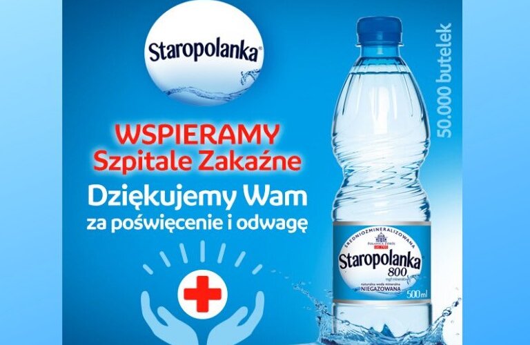 Grupa KGHM: przekazanie wody mineralnej do 19 szpitali zakaźnych w Polsce