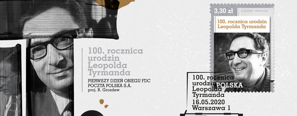 Poczta Polska honoruje znaczkiem Leopolda Tyrmanda