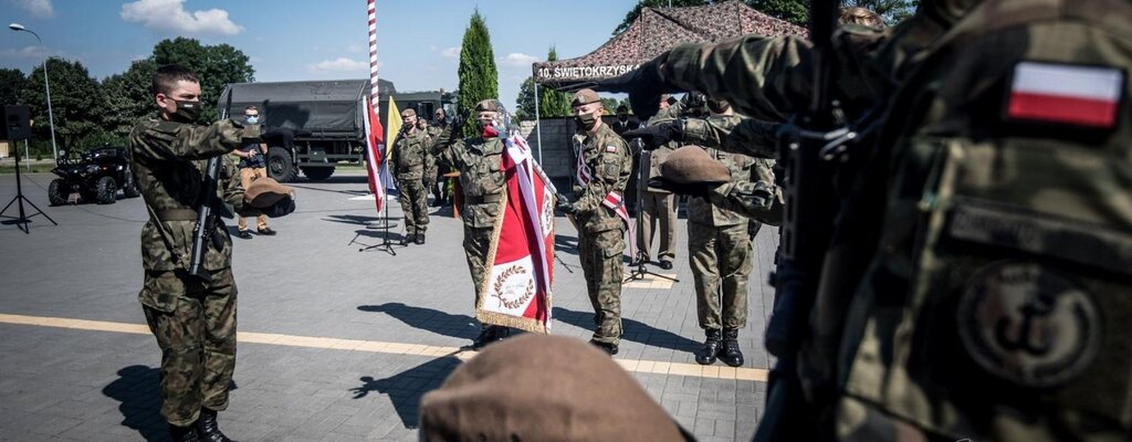 Świętokrzyscy Terytorialsi przysięgali po raz pierwszy na własny sztandar