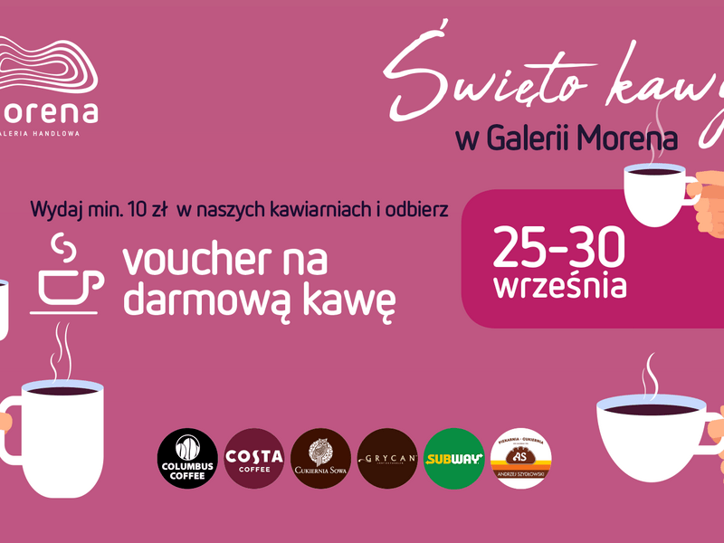 Darmowa kawa dla klientów w Galerii Morena