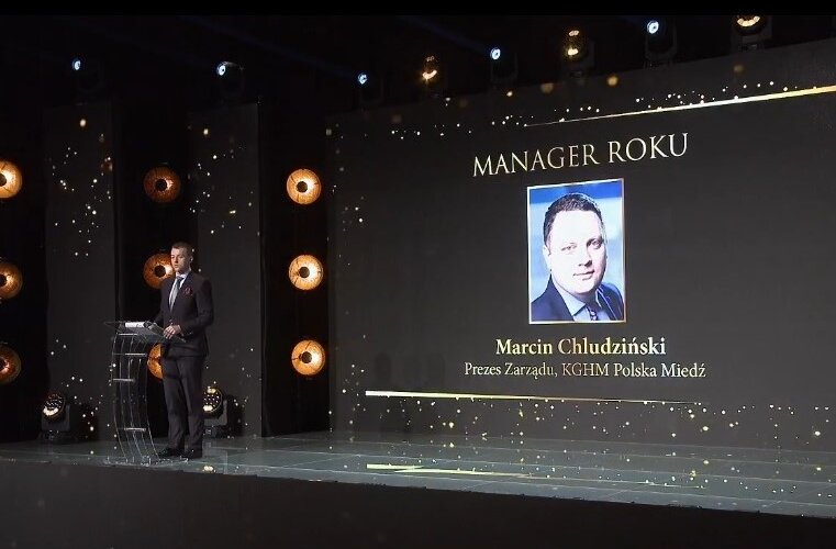 Prezes KGHM Marcin Chludziński "Managerem Roku" w konkursie Liderzy Świata Energii 