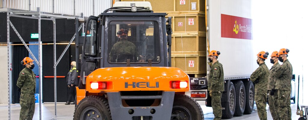 Wsparcie logistyczne Poczty Polskiej w walce z Covid-19
