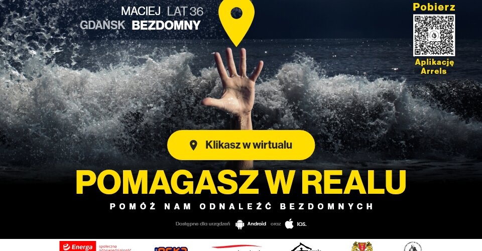 Klikają w wirtualu i pomagają w realu. Za pomocą aplikacji Arrels gdańszczanie wspierają bezdomnych