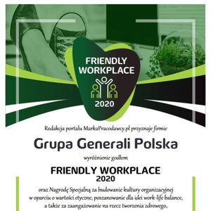Generali przyjaznym miejscem pracy