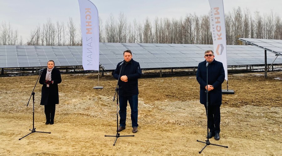 Clean energy in KGHM. The first photovoltaic power plant in 4.0 technology has been launched in Poland