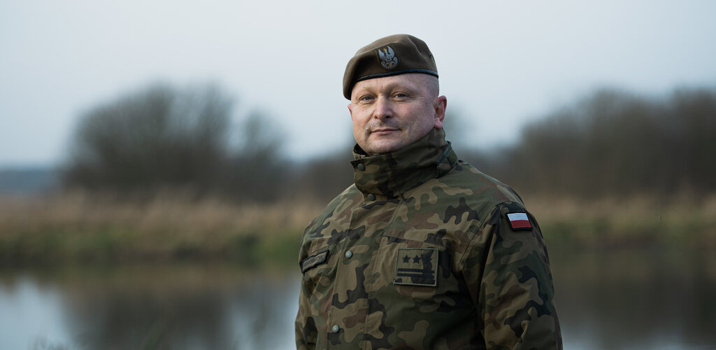 Płk Tomasz Borowczyk – Dowódca 14 Zachodniopomorskiej Brygady Obrony Terytorialnej w Szczecinie.