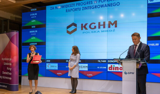 Annual report of KGHM with 'The Best Of The Best' award