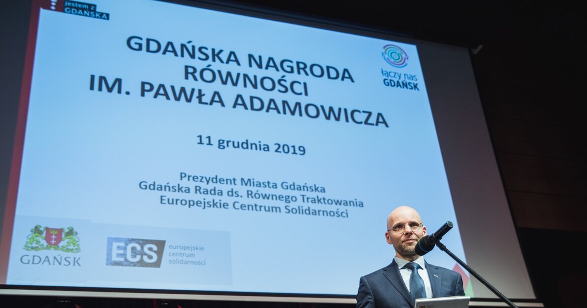 Alan Aleksandrowicz podczas gali w 2019 roku fot  Dominik Paszliński www gdansk pl