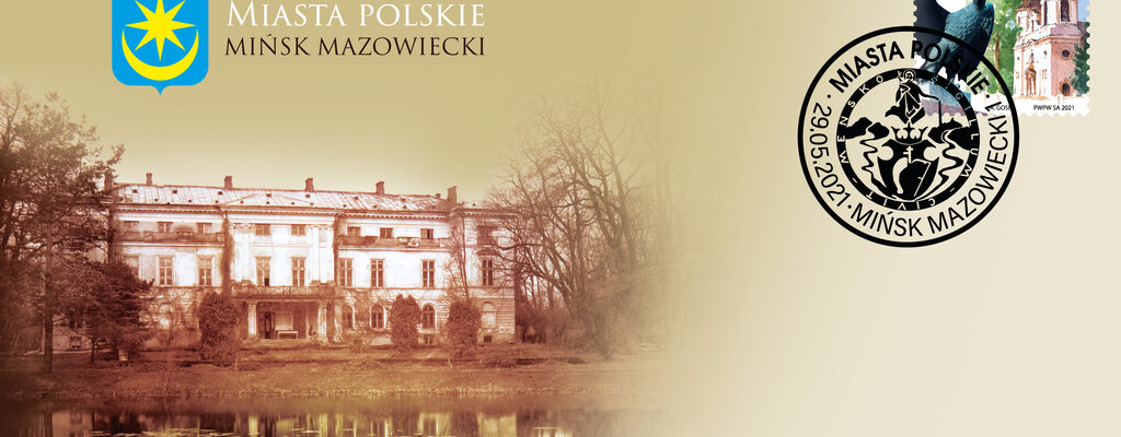 Znaczek z okazji 600. rocznicy nadania praw miejskich Mińskowi Mazowieckiemu