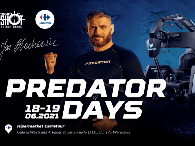 Predator Days z udziałem Jana Błachowicza, mistrza UFC, w hipermarkecie Carrefour w Westfield Arkadia w Warszawie!