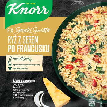 Zdjęcie: Ryż dookoła świata Poznaj kulinarne tajniki kuchni francuskiej, hiszpańskiej oraz meksykańskiej z nowymi Fixami Knorr
