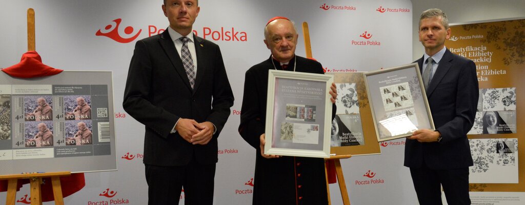 Nowe znaczki Poczty Polskiej upamiętniające beatyfikacje Prymasa Tysiąclecia oraz Matki Czackiej