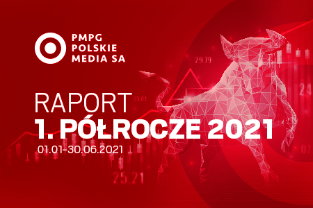 Wyniki Grupy PMPG Polskie Media S.A. po I półroczu 2021 r.:  znaczący wzrost skonsolidowanego zysku netto i  EBITDA.  Transformacja cyfrowa przynosi rezultaty. 