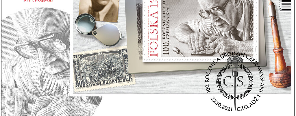 Walor poświęcony projektantowi znaczków