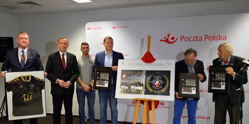 Poczta Polska: Polonia Warszawa na znaczku pocztowym