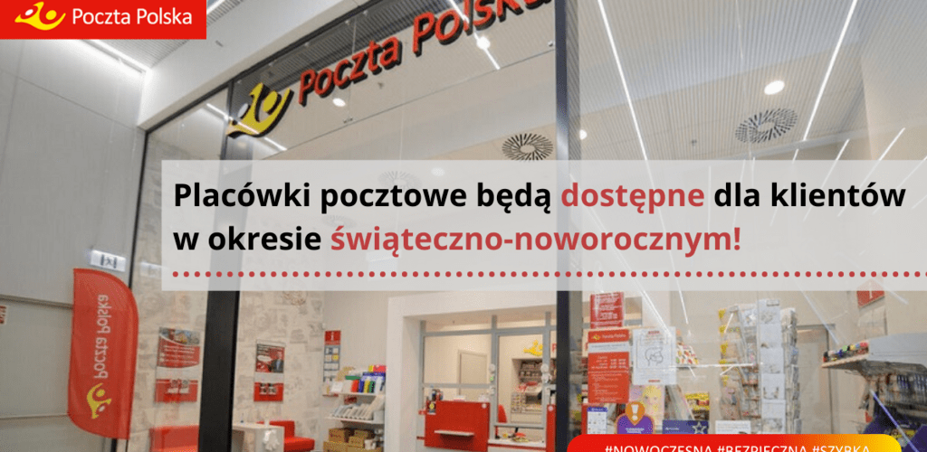 Poczta Polska obsługuje klientów w okresie świątecznym 