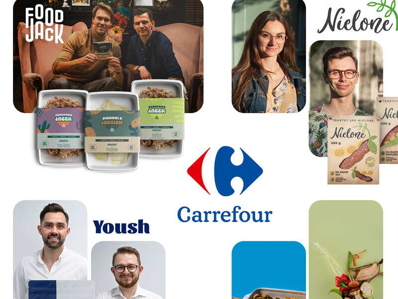 Carrefour zainwestuje 100 tys. euro w cztery polskie startupy foodtech