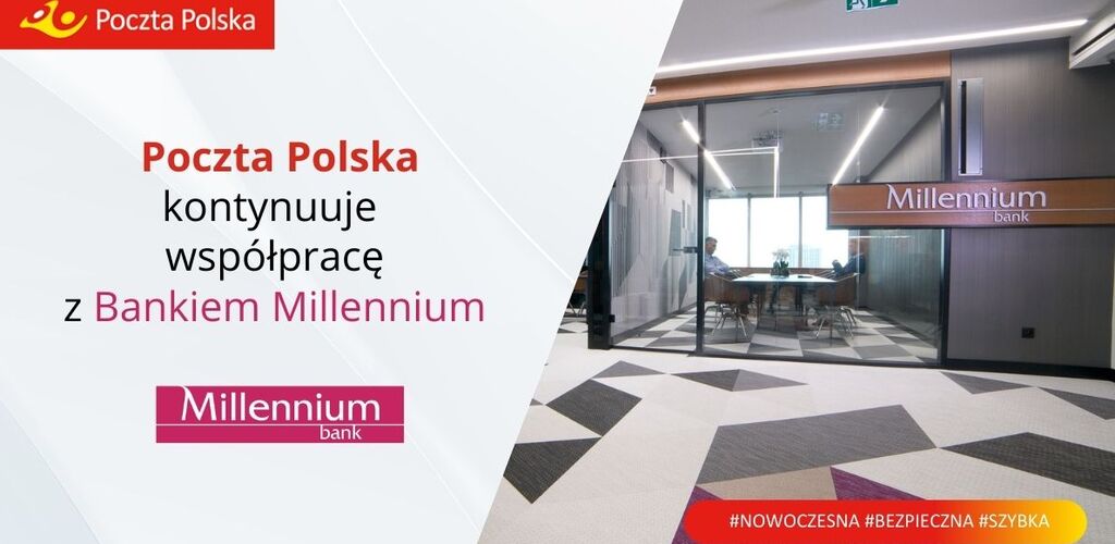 Poczta Polska podpisała nową umowę z Bankiem Millennium