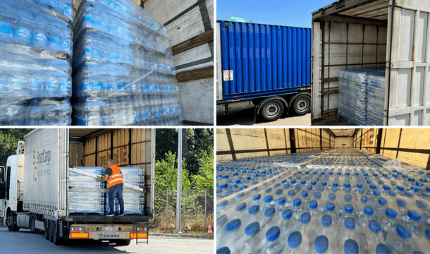Quarter of a million bottles of water from KGHM to help Ukrainian refugees