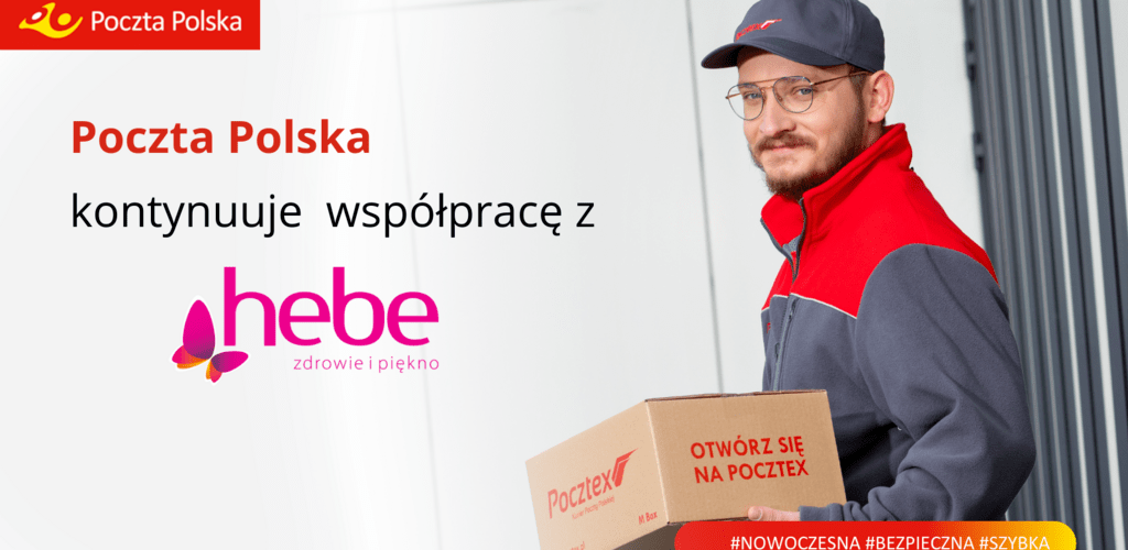 Poczta Polska przedłużyła współpracę z siecią Hebe