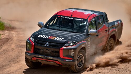 Testy wytrzymałościowe rajdowego Mitsubishi L200 przed Asia Cross Country Rally 2022