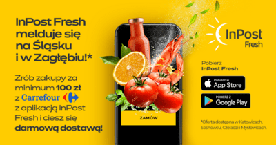 Mieszkańcy Śląska zrobią zakupy w Carrefour z aplikacją InPost Fresh