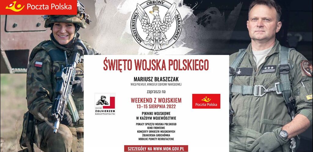 Poczta Polska promuje patriotyczne wydarzenia organizowane przez Ministerstwo Obrony Narodowej