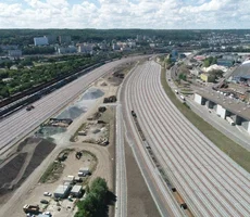 Postęp prac przy modernizacji węzła kolejowego Portu Gdynia